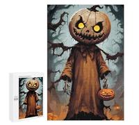 Puzzles 1000 PCS pour Adolescents Pumpkin Man Halloween Art Puzzles pour Adultes Jeu De Réflexion Cadeau d'anniversaire Difficile À Compléter 1000 PCS