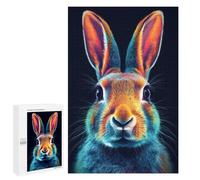 Puzzles 1000 PCS pour Adolescents Rabbit Neon Puzzles pour Adultes Décoration Murale Jouet Difficile, Difficile, Stimulant À Compléter 1000 PCS