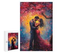 Puzzles 1000 PCS pour Adolescents Romantic Couple Under Tree Puzzle pour Adultes : Un Jeu Manuel Amusant Et Humoristique pour Un Anniversaire Ou Noël 1000 PCS