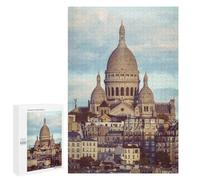Puzzles 1000 PCS pour Adolescents Sacré-Cœur Basilica, Paris Puzzles pour Adultes Jouets Anti-Stress Décoration Parfaite Cadeaux Anti-Stress 1000 PCS
