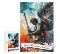 Puzzles 1000 PCS pour Adolescents Saint Michael Archangel Jeu De Puzzle Casse-tête Anti-Stress Stimulant À Compléter 1000 PCS