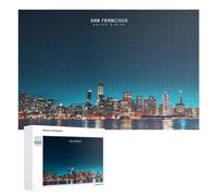 Puzzles 1000 PCS pour Adolescents San Francisco Skyline at Night -1 Puzzle pour Adultes Jeux Amusants Une Œuvre d'art Aidez Votre Cerveau À Faire Travailler 1000 PCS