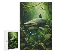 Puzzles 1000 PCS pour Adolescents Shark Hunter in Jungle Puzzles pour Adultes Décoration Murale Jouet Difficile, Difficile, Stimulant À Compléter 1000 PCS