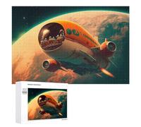 Puzzles 1000 PCS pour Adolescents Space Travel Adventure Mars Exploration Puzzles pour Adultes - Jouets À Faire Soi-même, mais Aussi Un Défi Éducatif Amusant Et Humoristique 1000 PCS