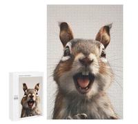 Puzzles 1000 PCS pour Adolescents Squirrel Funny Animal Art Puzzles pour Adultes Jeux De Détente Décoration Murale Idéal comme Cadeau pour Toute La Famille 1000 PCS
