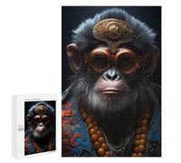 `Puzzles 1000 PCS pour Adolescents Steampunk Ape Monkey Puzzles pour Adultes Jeux De Détente Découpe De Précision Offre Spéciale Cadeaux pour Toute La Famille 1000 PCS