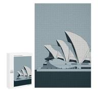 Puzzles 1000 PCS pour Adolescents Sydney Opera House Minimalist Art Puzzle Adulte Jeu Familial Une Œuvre d'art À Offrir en Cadeau À Toute La Famille 1000 PCS