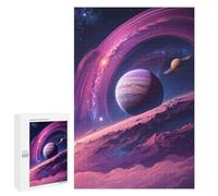 Puzzles 1000 PCS pour Adolescents The Purple Planet Puzzles pour Adultes Jeux De Détente Décoration Murale Idéal comme Cadeau pour Toute La Famille 1000 PCS
