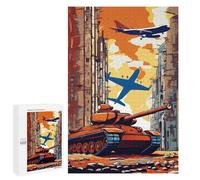 `Puzzles 1000 PCS pour Adolescents War Tank Puzzles pour Adultes Jeux De Détente Découpe De Précision Offre Spéciale Cadeaux pour Toute La Famille 1000 PCS