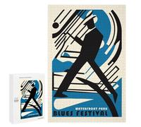 Puzzles 1000 PCS pour Adolescents Waterfront Park Blues Fest Puzzles pour Adultes Jeux Amusants Difficile Difficile À Compléter 1000 PCS