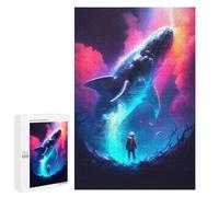 Puzzles 1000 PCS pour Adolescents Whale in Space Puzzle Adulte Jeu Familial Une Œuvre d'art À Offrir en Cadeau À Toute La Famille 1000 PCS