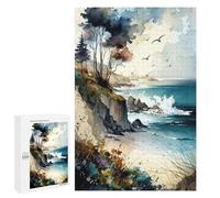 Puzzles 1000 PCS pour Adolescents Wild Coastal Landscape Puzzles pour Adultes À Monter Soi-même - Jeux Éducatifs Et Amusants en Famille 1000 PCS