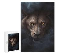 Puzzles 1000 PCS pour Adolescents Wild Lion Halloween Poster Puzzles pour Adultes Jeu De Réflexion Cadeau d'anniversaire Difficile À Compléter 1000 PCS