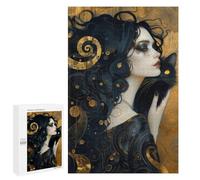 Puzzles 1000 PCS pour Adolescents Witch and Whimsical Cat Puzzles pour Adultes Décoration Murale Jouet Difficile, Difficile, Stimulant À Compléter 1000 PCS