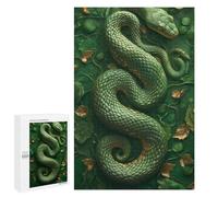 Puzzles 1000 PCS pour Adultes Amazon Jungle Snake Artwork Puzzles pour Adolescents Activités Familiales Défi Éducatif Jeu Stimulant Et Divertissement en Famille 1000 PCS