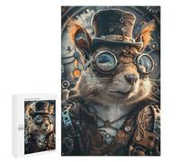 Puzzles 1000 PCS pour Adultes Animal Steampunk Squirrel Adolescents Puzzles Jeu Manuel Découpe De Précision Aide À Stimuler Le Cerveau 1000 PCS