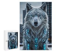 Puzzles 1000 PCS pour Adultes Arctic Wolf in The Snow Adolescents Puzzles Jeu Manuel Découpe De Précision Aide À Stimuler Le Cerveau 1000 PCS