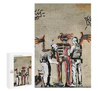 Puzzles 1000 PCS pour Adultes Banksy Graffiti Basquiat Skeleton Puzzles pour Adultes, Jeux De Société en Famille, Cadeaux De Course De Vitesse Manuelle pour Les Amis Et La Famille 1000 PCS
