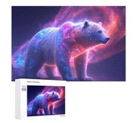 Puzzles 1000 PCS pour Adultes Galactic Polar Bear Majesty -1 Puzzle, Jouet, Décoration Murale, mais Amusant Et Humoristique, Cadeau d'anniversaire Unique 1000 PCS