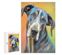 Puzzles 1000 PCS pour Adultes Great Dane Sketch Adolescents Puzzles Jeu Manuel Découpe De Précision Aide À Stimuler Le Cerveau 1000 PCS