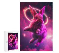 Puzzles 1000 PCS pour Adultes Holy Bunny in The Sky Puzzles pour Adultes Jeux Amusants Vacances À La Maison Passer Le Temps pour Un Anniversaire, Noël 1000 PCS