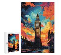 Puzzles 1000 PCS pour Adultes London's Vibrant Skyline -1 Puzzles pour Adolescents Activités Familiales Défi Éducatif Jeu Stimulant Et Divertissement en Famille 1000 PCS