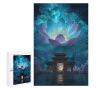Puzzles 1000 PCS pour Adultes Lotus Gate Fantasy Landscape Adolescents Puzzles Jeu Manuel Découpe De Précision Aide À Stimuler Le Cerveau 1000 PCS