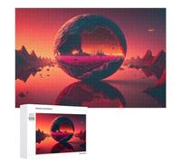 Puzzles 1000 PCS pour Adultes Mystical Planet Reflection Puzzle, Jouet, Décoration Murale, mais Amusant Et Humoristique, Cadeau d'anniversaire Unique 1000 PCS