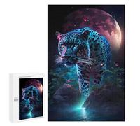 Puzzles 1000 PCS pour Adultes Neon Leopard in Space Puzzle, Jouet, Décoration Murale, mais Amusant Et Humoristique, Cadeau d'anniversaire Unique 1000 PCS