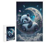 Puzzles 1000 PCS pour Adultes Panda Dreams in Moonlit Sky Adolescents Puzzles Jeu Manuel Découpe De Précision Aide À Stimuler Le Cerveau 1000 PCS