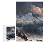 Puzzles 1000 PCS pour Adultes Snow-Capped Mountain Landscape Puzzles pour Adolescents Activités Familiales Défi Éducatif Jeu Stimulant Et Divertissement en Famille 1000 PCS