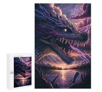 Puzzles 1000 PCS pour Adultes Thunder Dragon's Roar Puzzle Anti-Stress pour Toute La Famille - Idée Cadeau pour Toute La Famille 1000 PCS