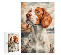 Puzzles 1000 PCS pour Adultes Welsh Springer Spaniel Puzzles pour Adultes Jeux De Famille Difficile Difficile pour Anniversaire, Noël 1000 PCS