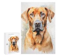 Puzzles 1000 PCS Rhodesian Ridgeback Dog Puzzles pour Adolescents Jeux Relaxants Défi Difficile Cadeaux Uniques d'anniversaire Et De Noël 1000 PCS