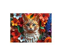 Puzzles 1000 pièces : 40e anniversaire - Paper Art 3D : Chat