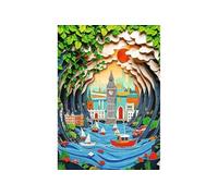 Puzzles 1000 pièces : 40e anniversaire - Paper Art 3D : Londres