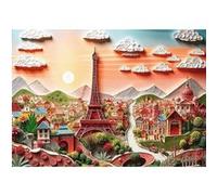 Puzzles 1000 pièces : 40e anniversaire - Paper Art 3D : Paris G