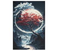 Puzzles 1000 Pièces Adulte Art Cerisier Japonais Puzzle en Bois pour Adolescents Jouets Créatifs Décoration De La Maison 78×53cm