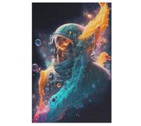 Puzzles 1000 Pièces Adulte Astronautee Puzzle en Bois pour Adolescents Jouets Créatifs Décoration De La Maison 78×53cm