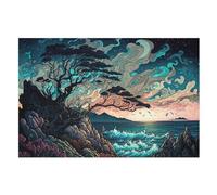 Puzzles 1000 Pièces Adulte Beau Matin Puzzle en Bois pour Adolescents Jouets Créatifs Décoration De La Maison （75×50cm）