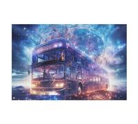 Puzzles 1000 Pièces Adulte Bus Voiture Puzzle en Bois pour Adolescents Puzzle Jouets Créatifs Puzzles Décoration De La Maison (75×50cm)