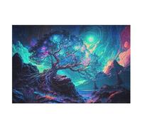 Puzzles 1000 Pièces Adulte Fantasy_Paysage Puzzle en Bois pour Adolescents Jouets Créatifs Décoration De La Maison (75×50cm)