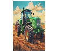 Puzzles 1000 Pièces Adulte Green Tracteur Puzzle en Bois pour Adolescents Jouets Créatifs Décoration De La Maison 78×53cm