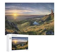 Puzzles 1000 Pièces Adulte L'histoire du Vieil Homme Puzzle en Bois pour Adolescents Jouets Créatifs Décoration De La Maison （75×50cm）