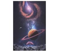 Puzzles 1000 Pièces Adulte Planète Ciel étoilé Puzzle en Bois pour Adolescents Jouets Créatifs Décoration De La Maison 78×53cm