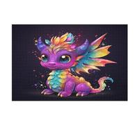 Puzzles 1000 Pièces Adulte Ptérosaure Pattern Puzzle en Bois pour Adolescents Jouets Créatifs Décoration De La Maison （75×50cm）