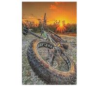 Puzzles 1000 Pièces Adulte Vélo de Montagne Puzzle en Bois pour Adolescents Jouets Créatifs Décoration De La Maison （78×53cm）
