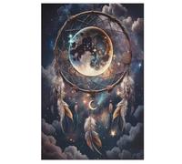 Puzzles 1000 Pièces Adultes, Puzzle De Jeu, Attrape-rêves Planche De Bois, Excellent Cadeau pour Enfants (78×53cm)