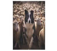 Puzzles 1000 Pièces Adultes, Puzzle De Jeu, Border Collie Planche De Bois, Excellent Cadeau pour EnfFourmis 78×53cm