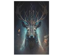 Puzzles 1000 Pièces Adultes, Puzzle De Jeu, Cerf Fantastique Planche De Bois, Excellent Cadeau pour EnfFourmis 78×53cm